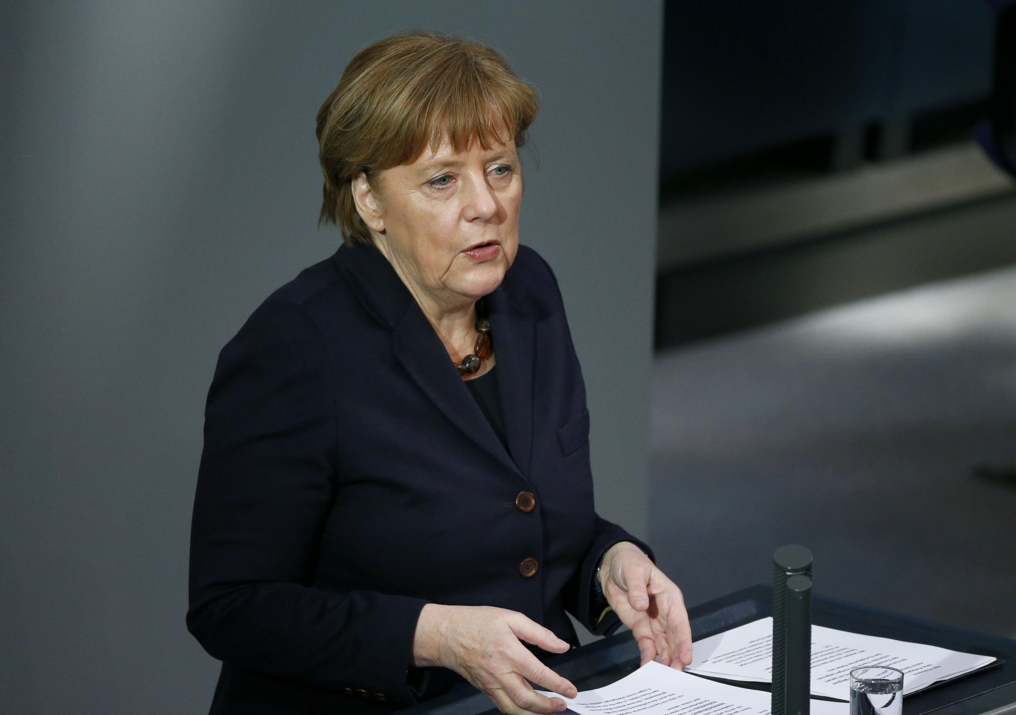 Angela Merkel bei ihrer Regierungserklärung am Mittwoch.
