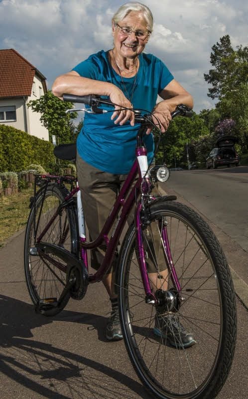 Rotraut Höer legt so gut wie jeden Weg mit dem Fahrrad zurück.