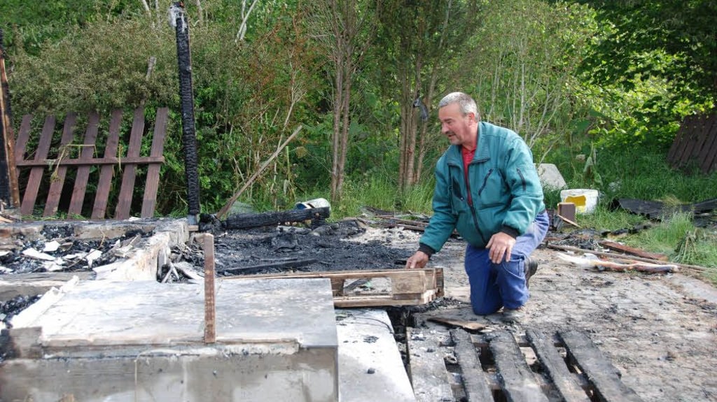 Nach Brand in Lettiner Gartenanlage Nach Brand in Lettiner
