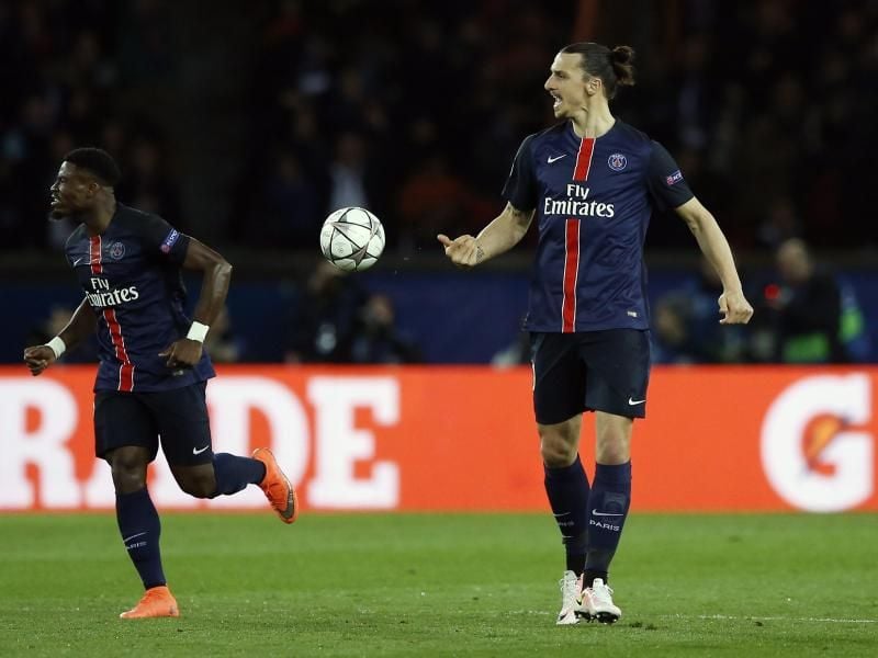 PSG-Star Zlatan Ibrahimovic war nach dem 2:2 gegen ManCity richtig sauer. Foto: Guillaume Horcajuelo
