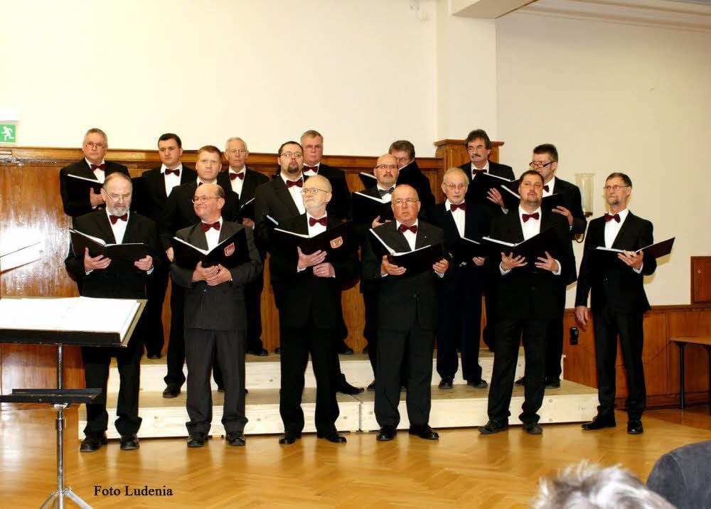 Der Männerchor Wippra bei einem Konzert