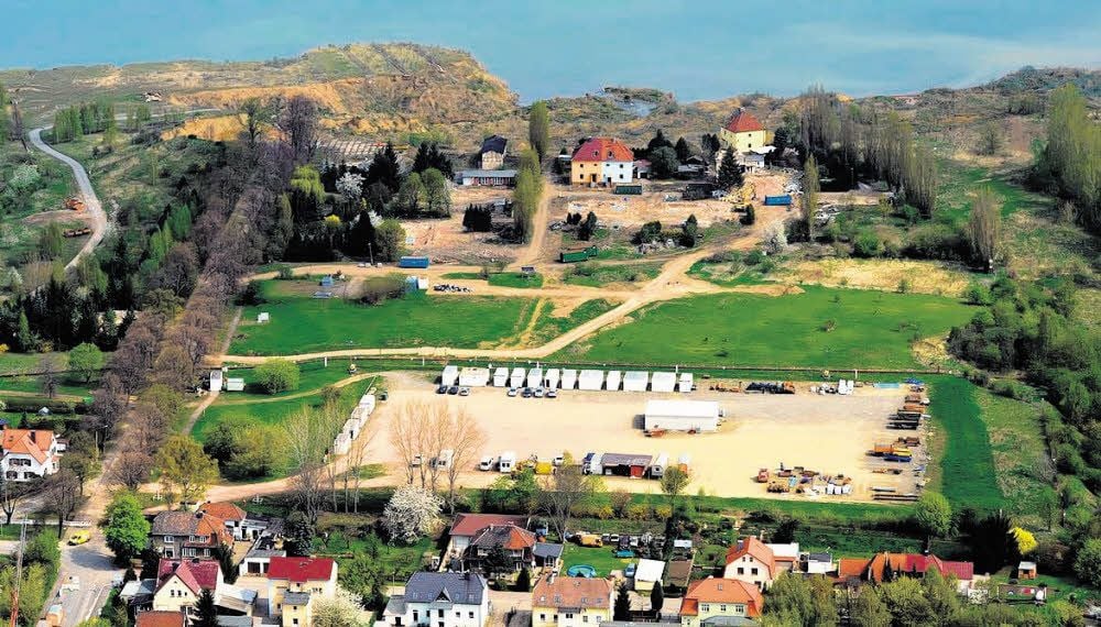 Das Sperrgebiet an der Abbruchkante am Concordiasee.