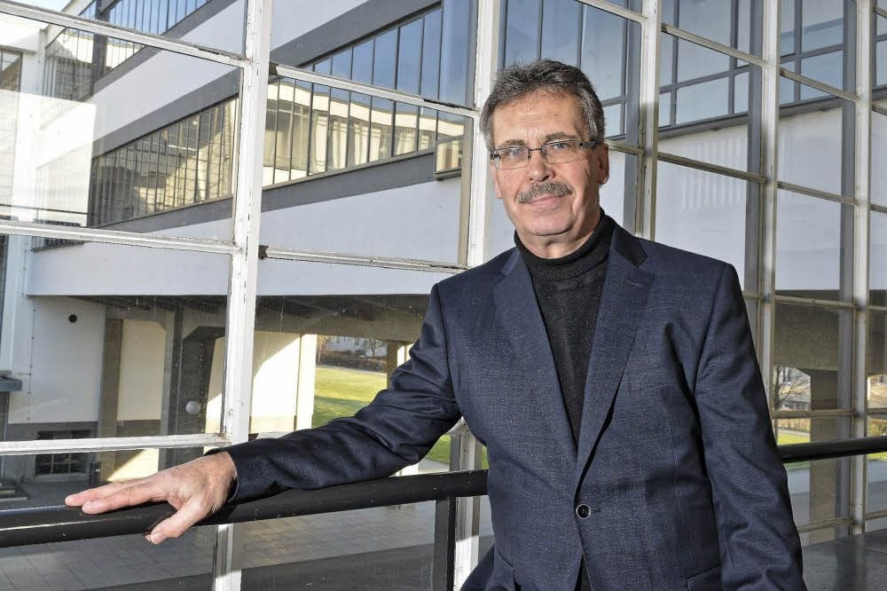 Der Linke-Fraktionsvorsitzende Ralf Schönemann will mit der Bauhausstadt punkten.