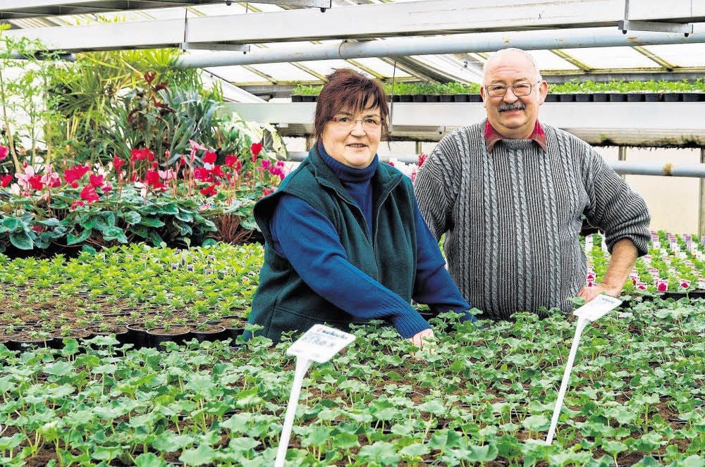 Monika und Uwe Melchior haben das 25. Betriebsjubiläum ihrer gleichnamigen Gärtnerei in Raßnitz gefeiert.