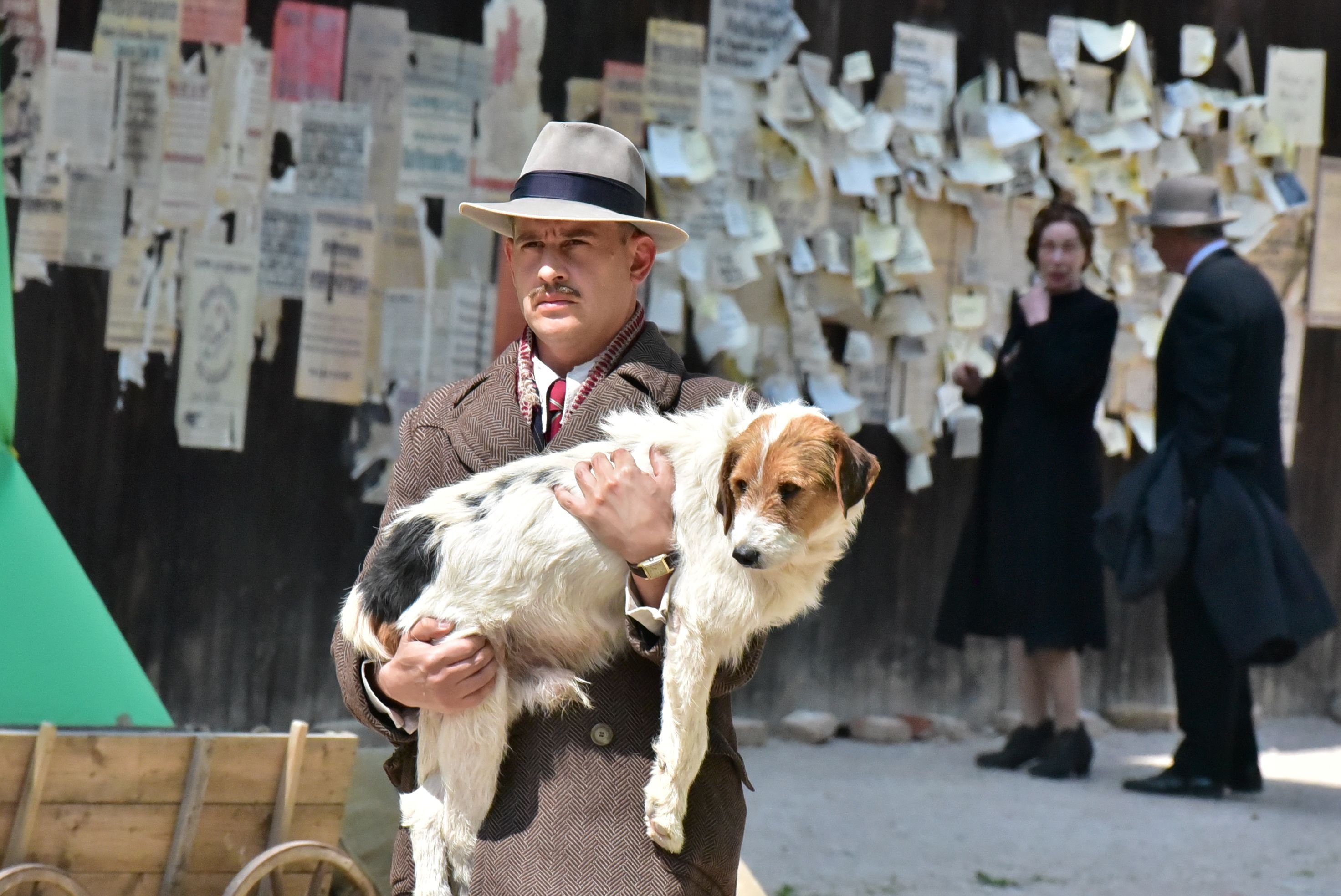 Filmdreh in der Weinbergstraße in Weißenfels mit Moritz Bleibtreu
