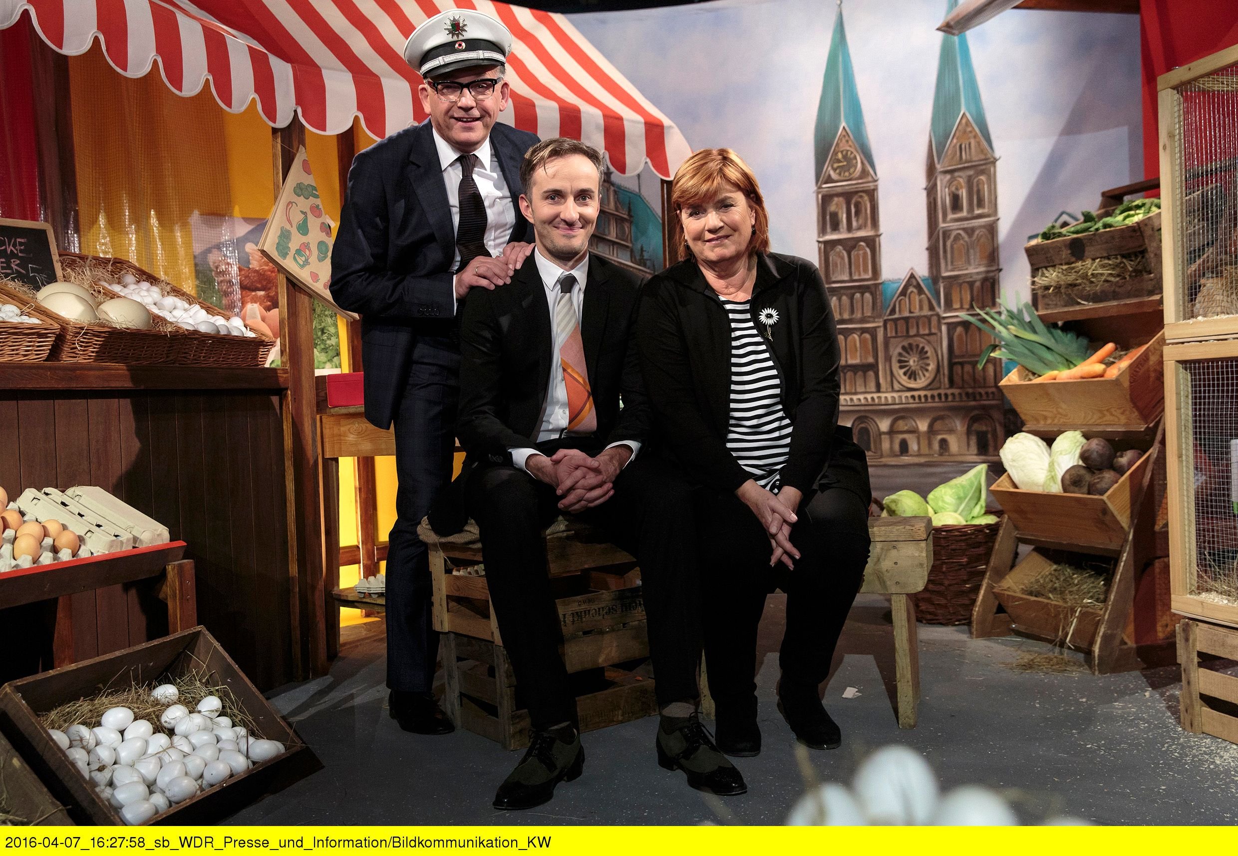 Jan Böhmermann bewirbt sich um ein Zimmer bei Christine Westermann und Götz Alsmann.