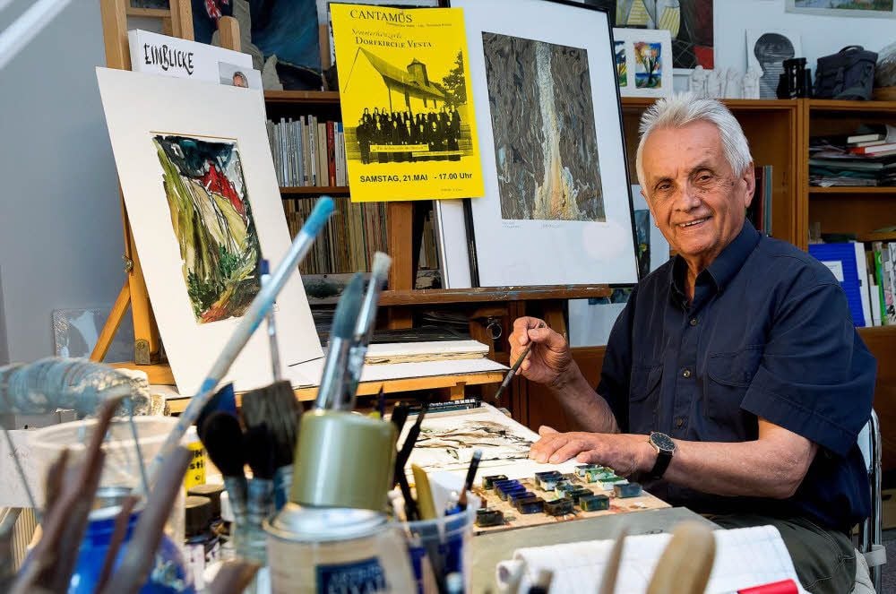 Heinz Kunz brennt für die Kultur - egal ob Musik oder Kunst.