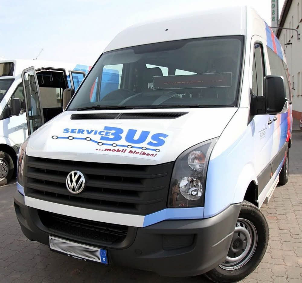 Servicebus, der schon im Südharz verkehrt.
