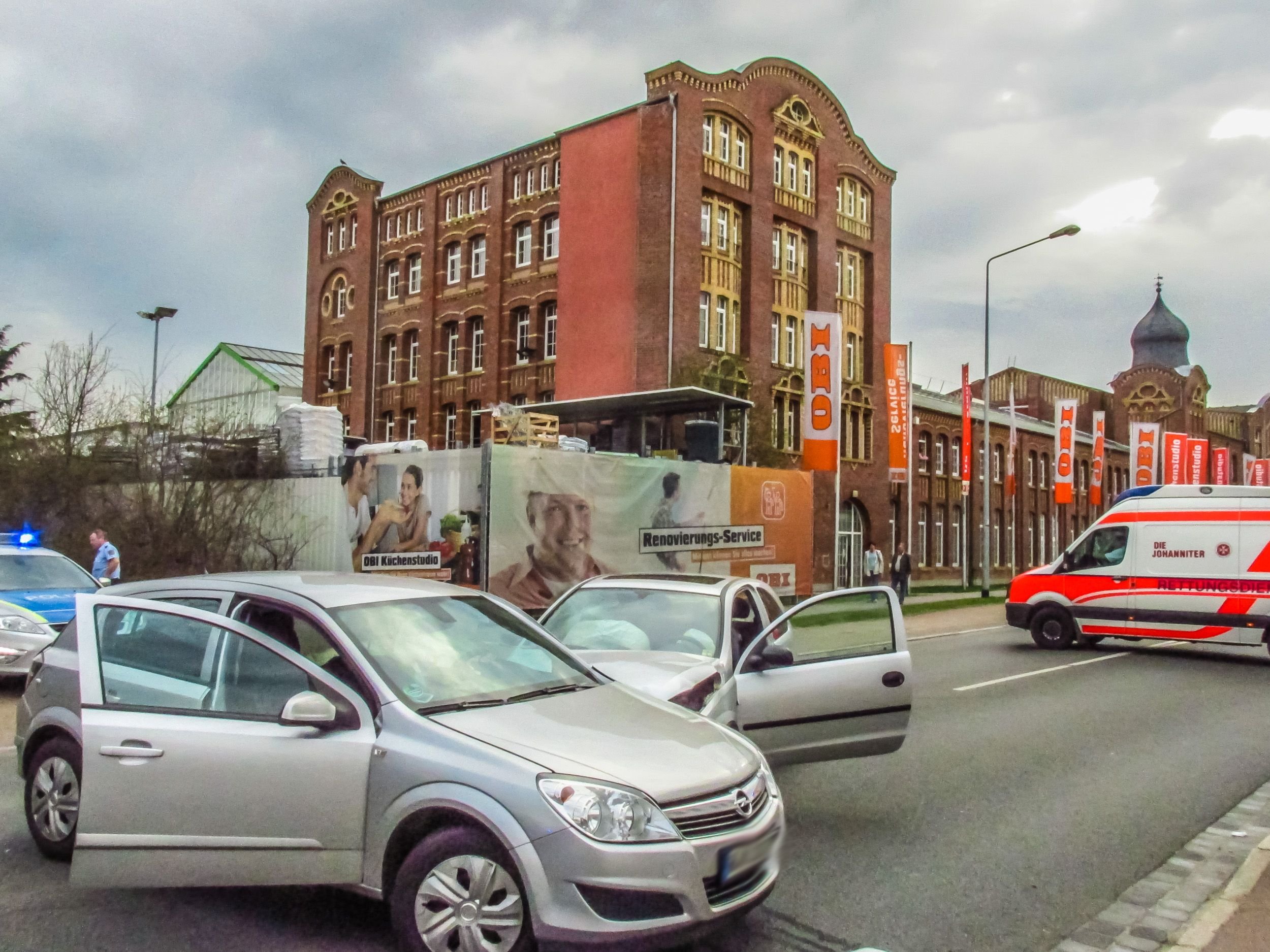 Unfall in Wittenberg Langer Stau nach Crash