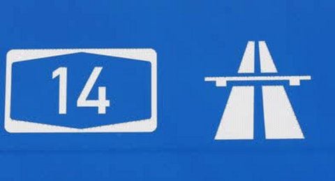 A14-Schild