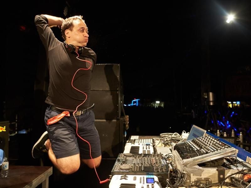 DJ Paul van Dyk in Action 204 beim Technofestival «Nature One» in Kastellaun. Foto: Thomas Frey