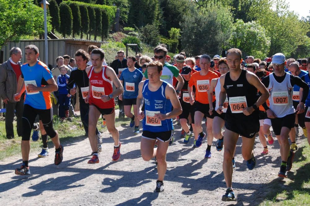 Am Sonntag wird der Quedlinburger Waldlauf, hier der König-Heinrich-Lauf mit Vorjahressieger Falk Cierpinski (2. v. re.) gestartet.