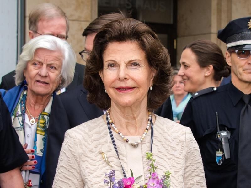 Die schwedische Königin Silvia in Hamburg. Foto: Daniel Bockwoldt