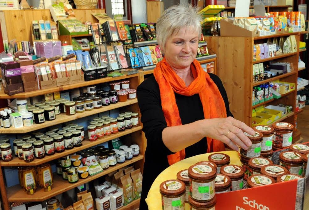 Dagmar Edel bietet nicht nur Bioprodukte, sondern auch ein tägliches Mittagessen an.