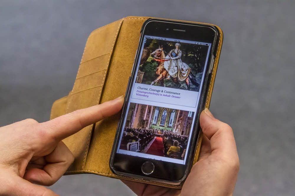Vier interaktive Touren in der Region werden über die neue App in der Region Anhalt-Dessau-Wittenberg angeboten.