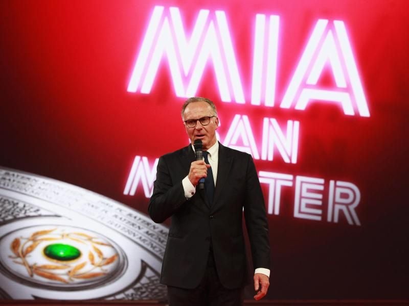 Vorstandschef Karl-Heinz Rummenigge bleibt bis 2019 beim FC Bayern. Foto: Alexandra Beier