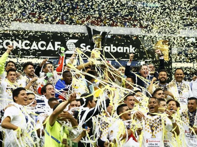 Die Spieler des CF America feierten im Aztekenstadion. Foto: Jose Mendez