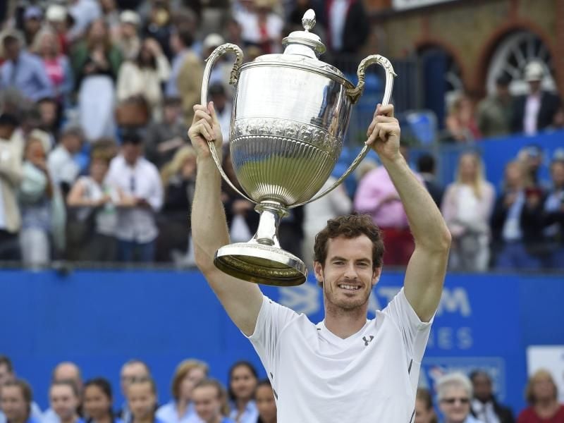 Andy Murray hat das Turnier im Londoner Queens Club gewonnen. Foto: Facundo Arrizabalaga