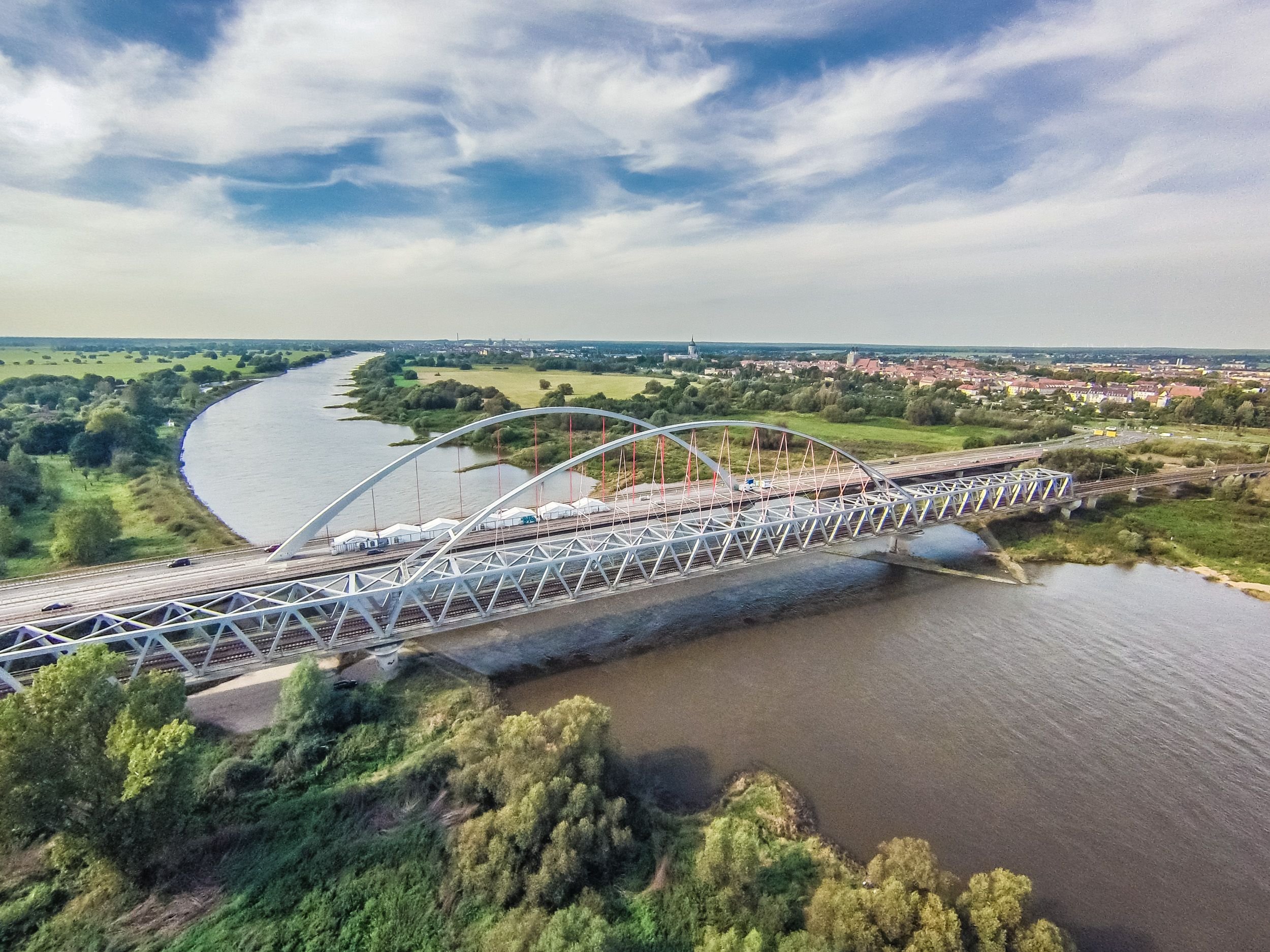 Die Elbebrücke bei Wittenberg