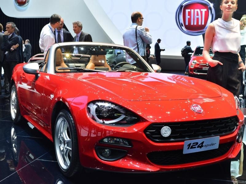 Der neue Fiat 124 Spider wird in Genf gezeigt. Foto: Nicolas Blandin