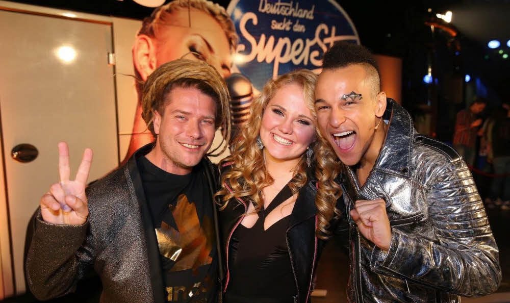 Die Zuschauer haben entschieden: Thomas Katrozan (l.), Laura van den Elzen und Prince Damien stehen am kommenden Samstag im Finale von „Deutschland sucht den Superstar“.