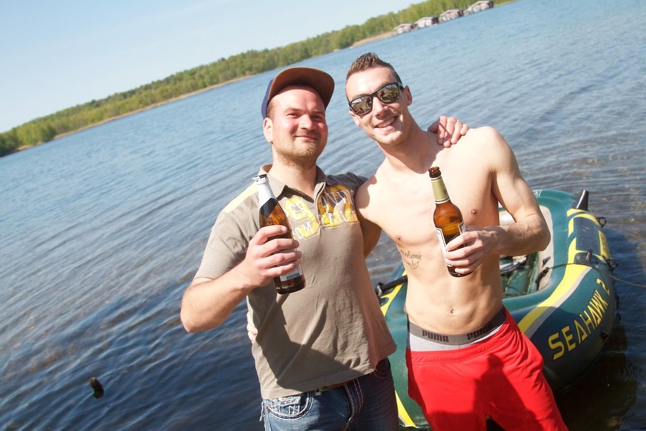 Sonne satt am Herrentag 2016 im Landkreis Wittenberg, zum Beispiel am Bergwitzsee.