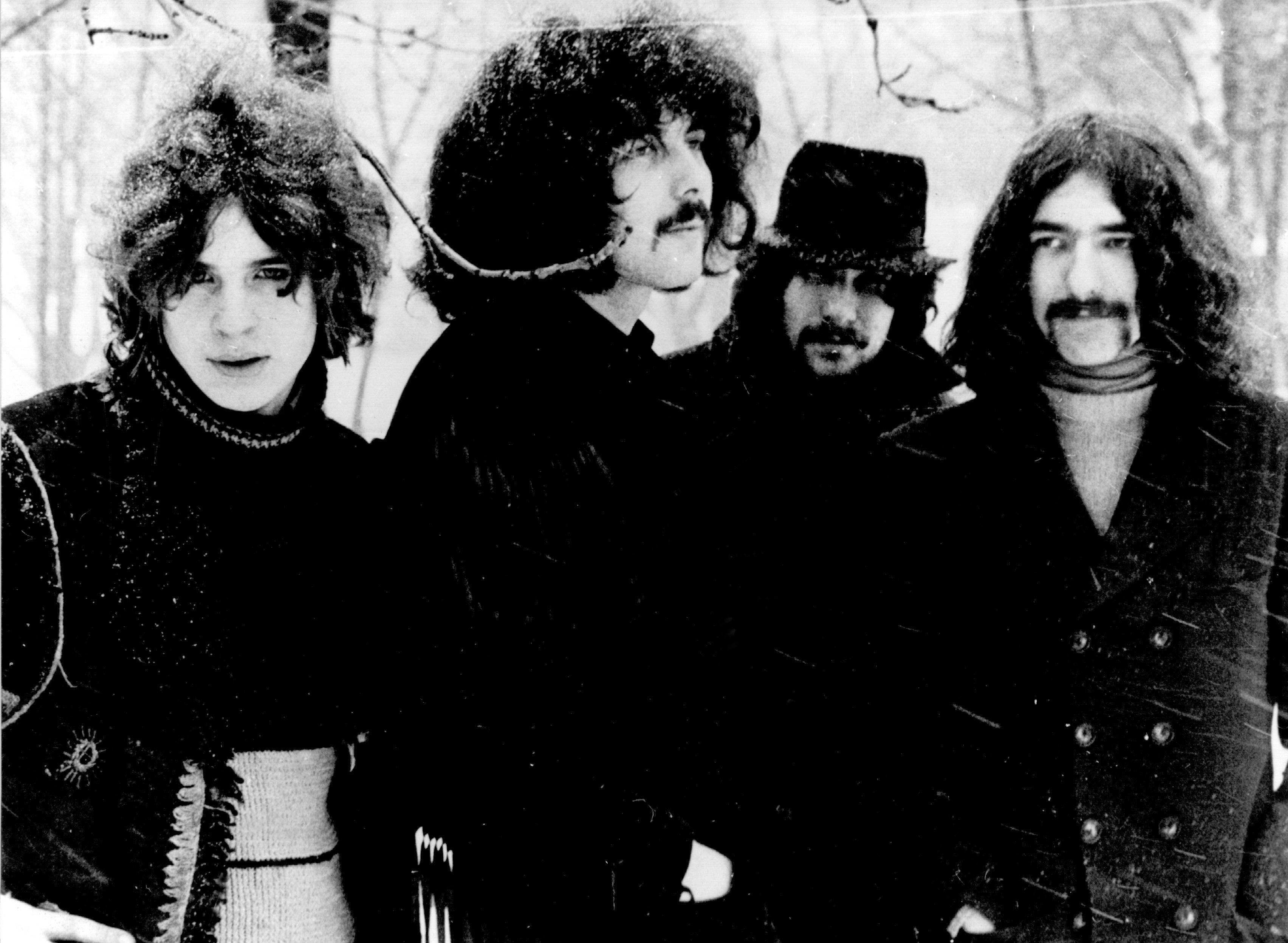 Die britische Hardrock-Band Black Sabbath in ihrer Anfangszeit.