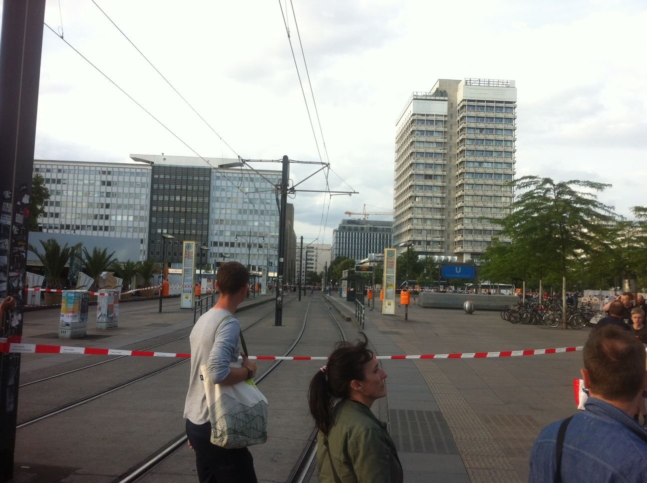 Der Alexanderplatz wurde abgesperrt.