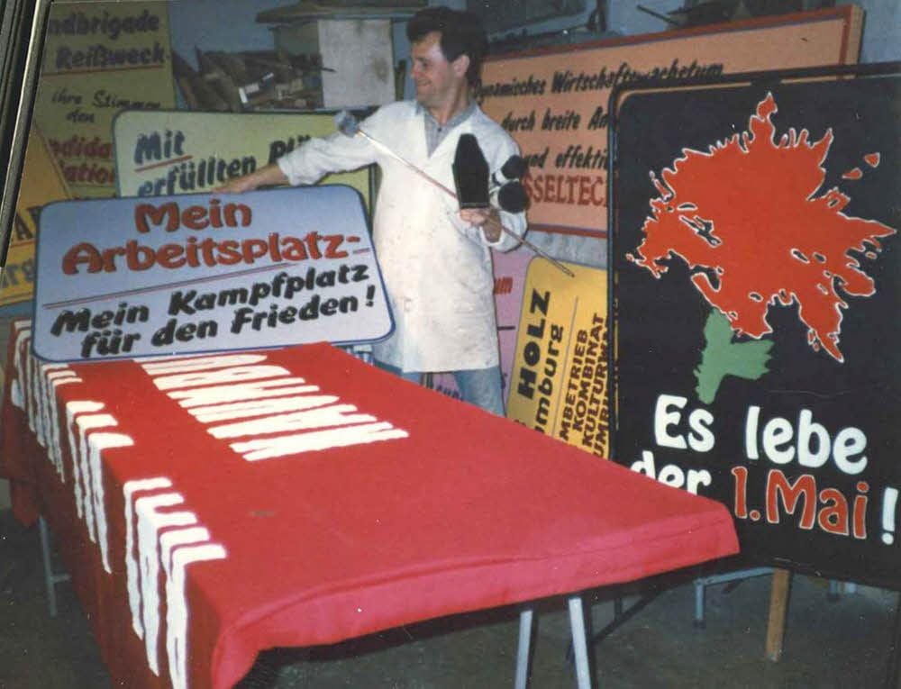 Arbeitsalltag bei Blumensteins zu DDR-Zeiten.