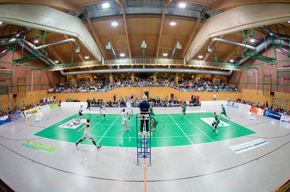Die Sporthalle Wolfen-Krondorf war zum Saisonfinale komplett gefüllt.