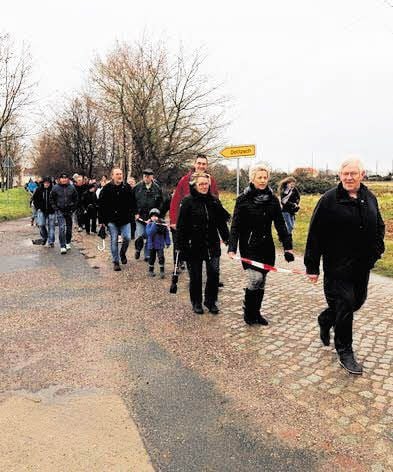 Die Demonstration in Roitzsch