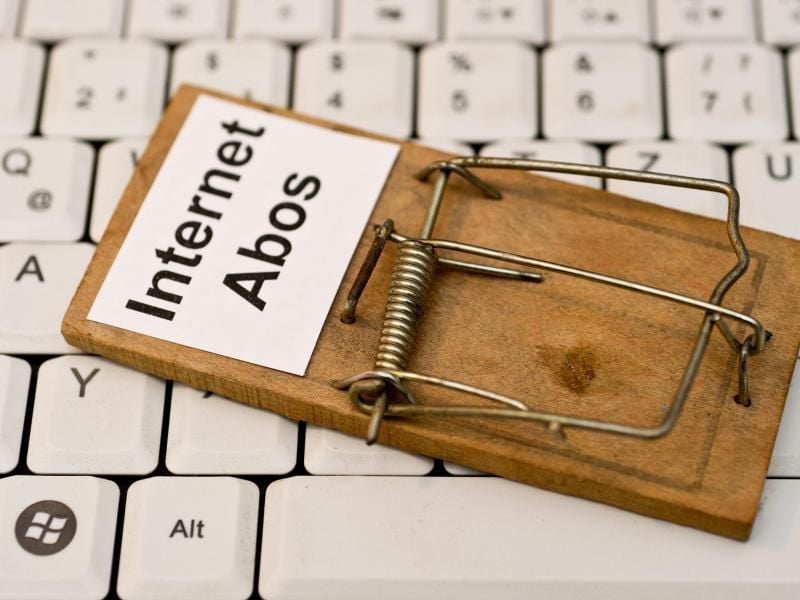 Abo-Fallen sind wieder häufiger im Internet anzutreffen. Foto: Patrick Pleul