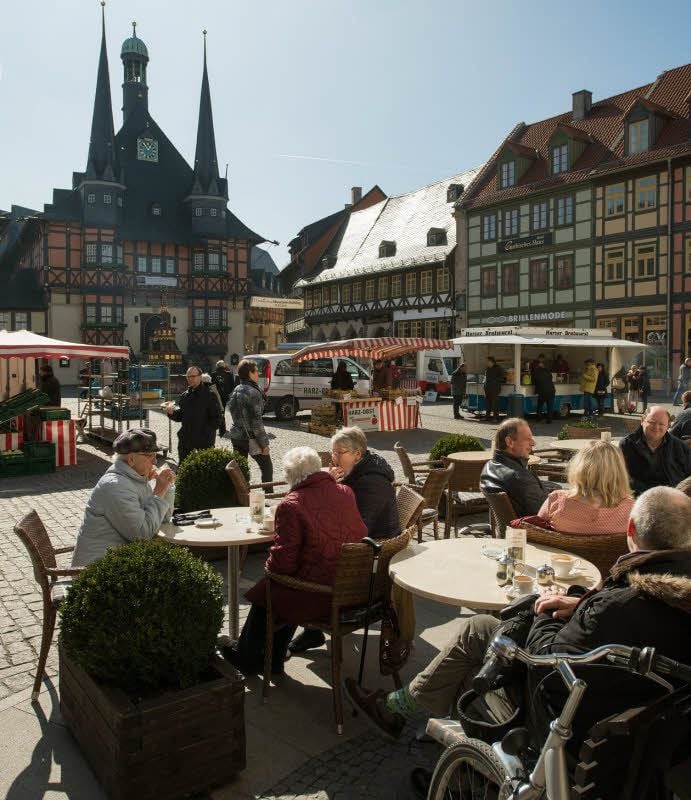 Wahl hin, Wahl her - in Wernigerode war die Urlauberwelt am Freitag noch in Ordnung.