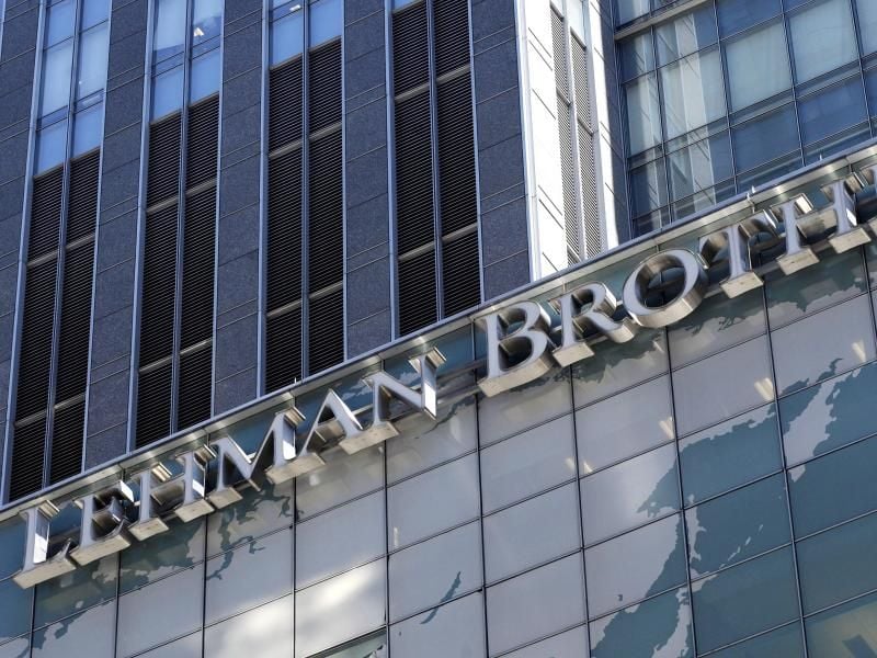 Die traditionsreiche New Yorker Bank Lehman Brothers brach 2008 zusammen. Foto: Justin Lane/EPA