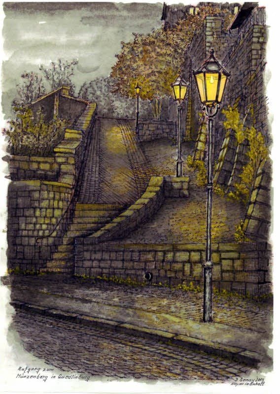Aufgang zum Münzberg.