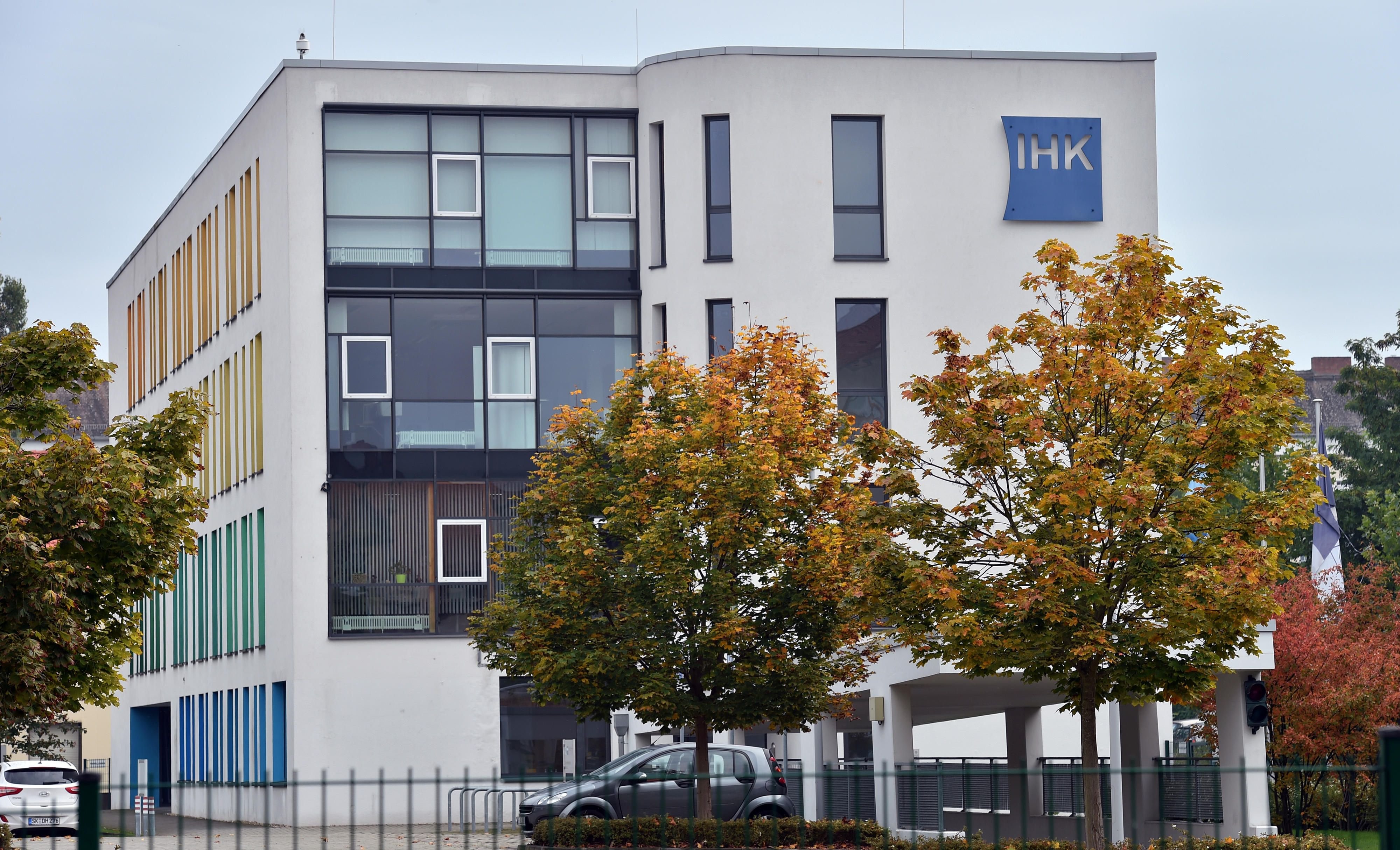 Blick auf das Bildungszentrum der IHK in Dessau-Roßlau.