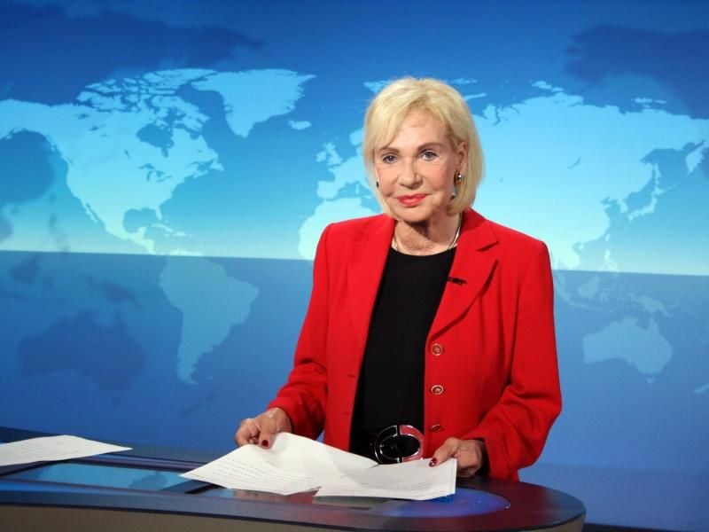 Jubliäumsauftritt von Dagmar Berghoff bei den „Tagesthemen”. Foto: Wulf Rohwedder/NDR