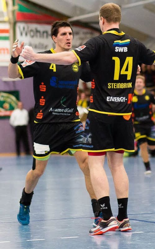 Kilian Kraft (l.) wird in der kommenden Saison wieder mit Andreas Steinbrink (r.) zusammenspielen.