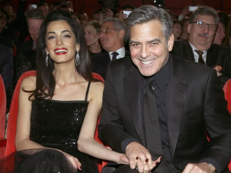 Amal und George Clooney auf der Berlinale. Foto: Michael Kappeler