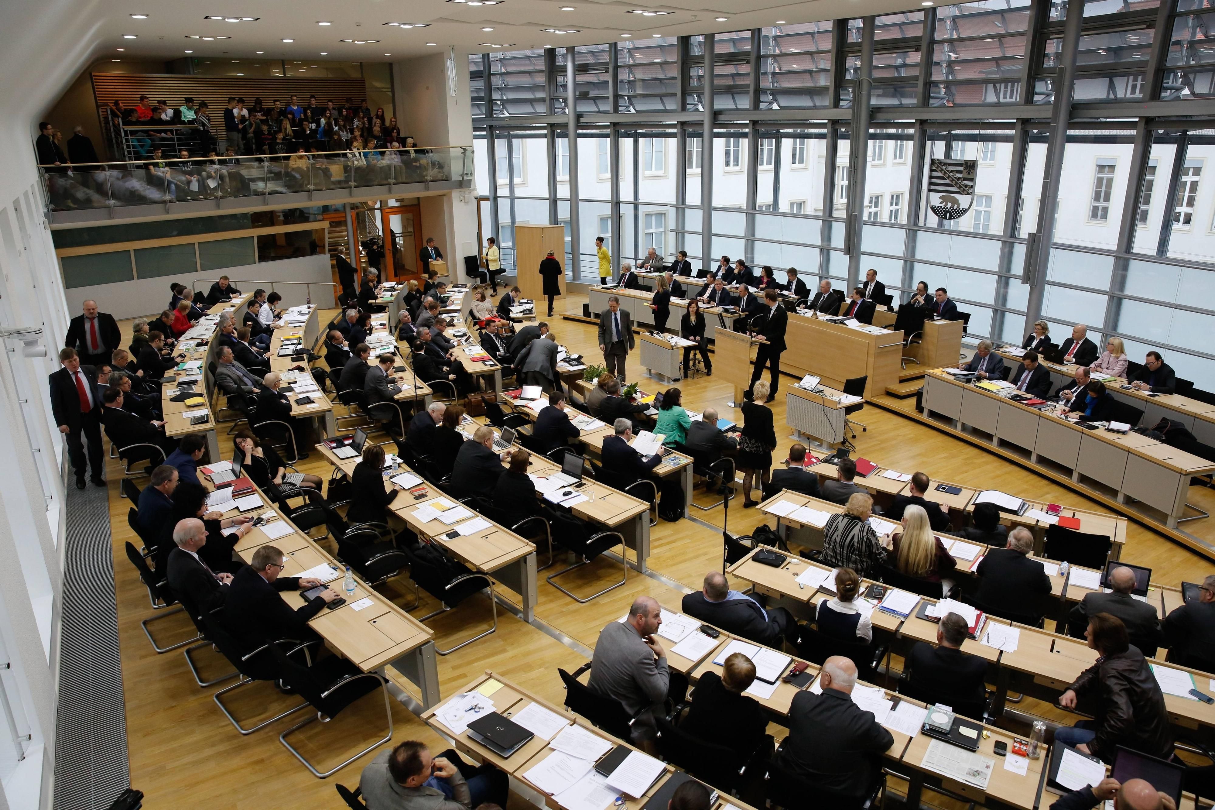 Der Landtag von Sachsen Anhalt.