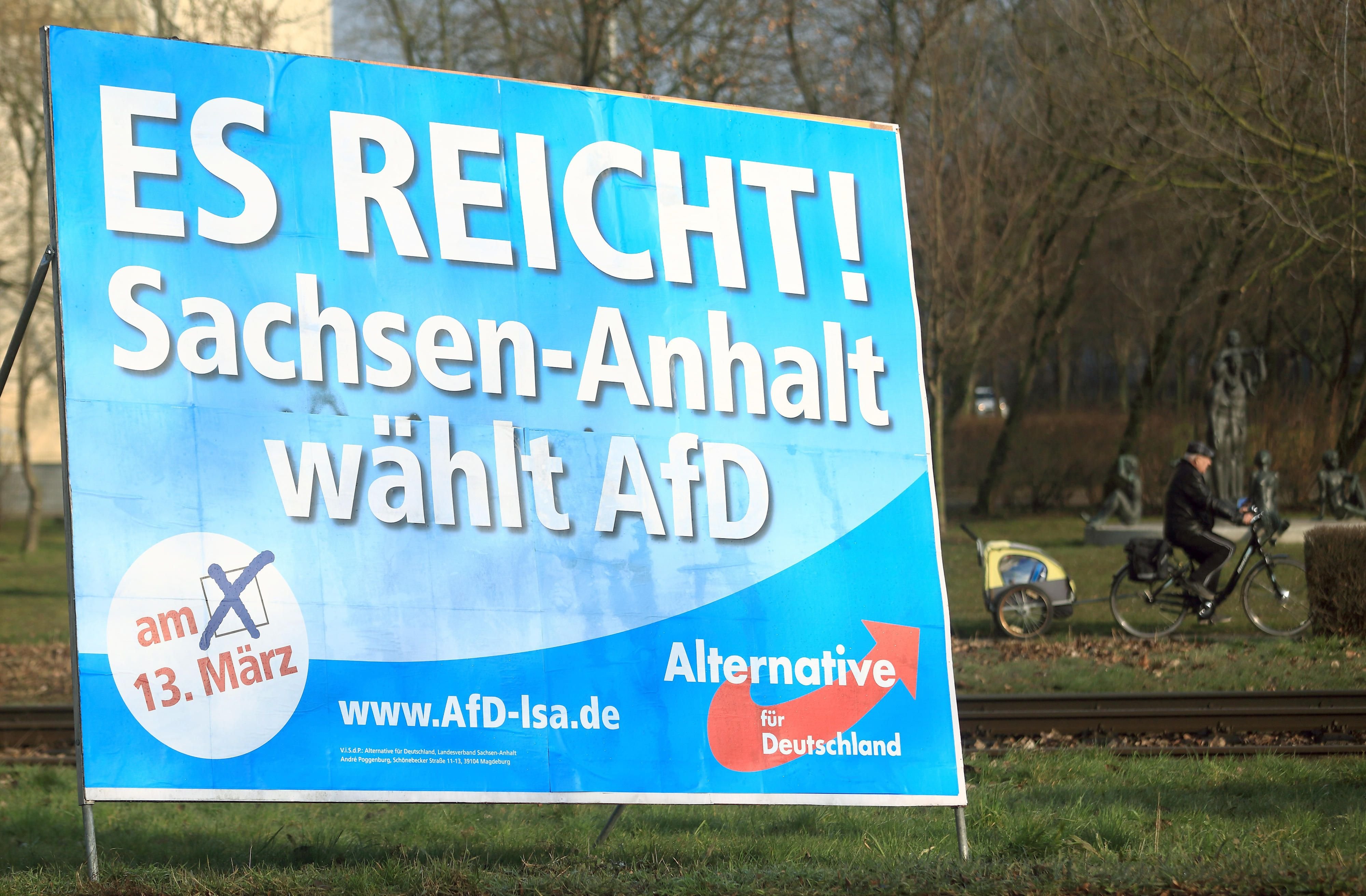 Ein Wahlplakat der Alternative für Deutschland (AfD)