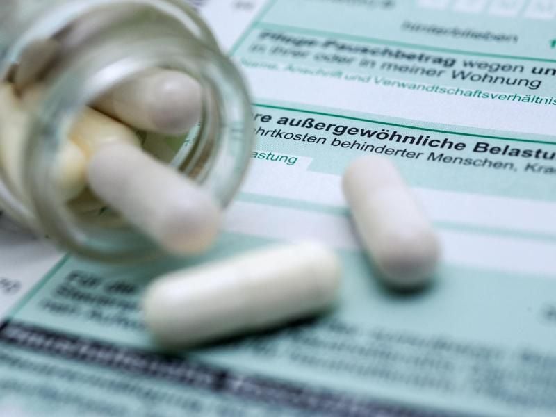 Kosten für Medikamente können in der Steuererklärung als außergewöhnliche Belastungen eingetragen werden. Foto: Andrea Warnecke