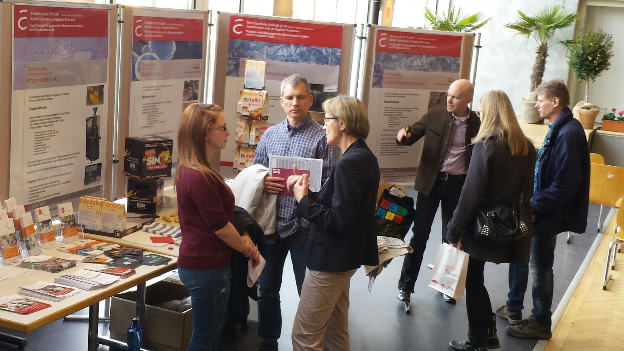 Die Hochschule Anhalt bot jede Menge Informationsmöglichkeiten.