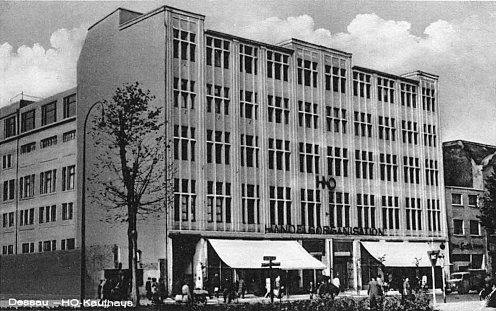 Das HO-Kaufhaus in den 1950er Jahren.