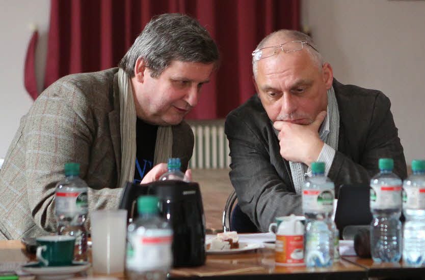 Musical-Autor Kay Zeisberg (re.) im Gespräch mit Reinhard Seehafer