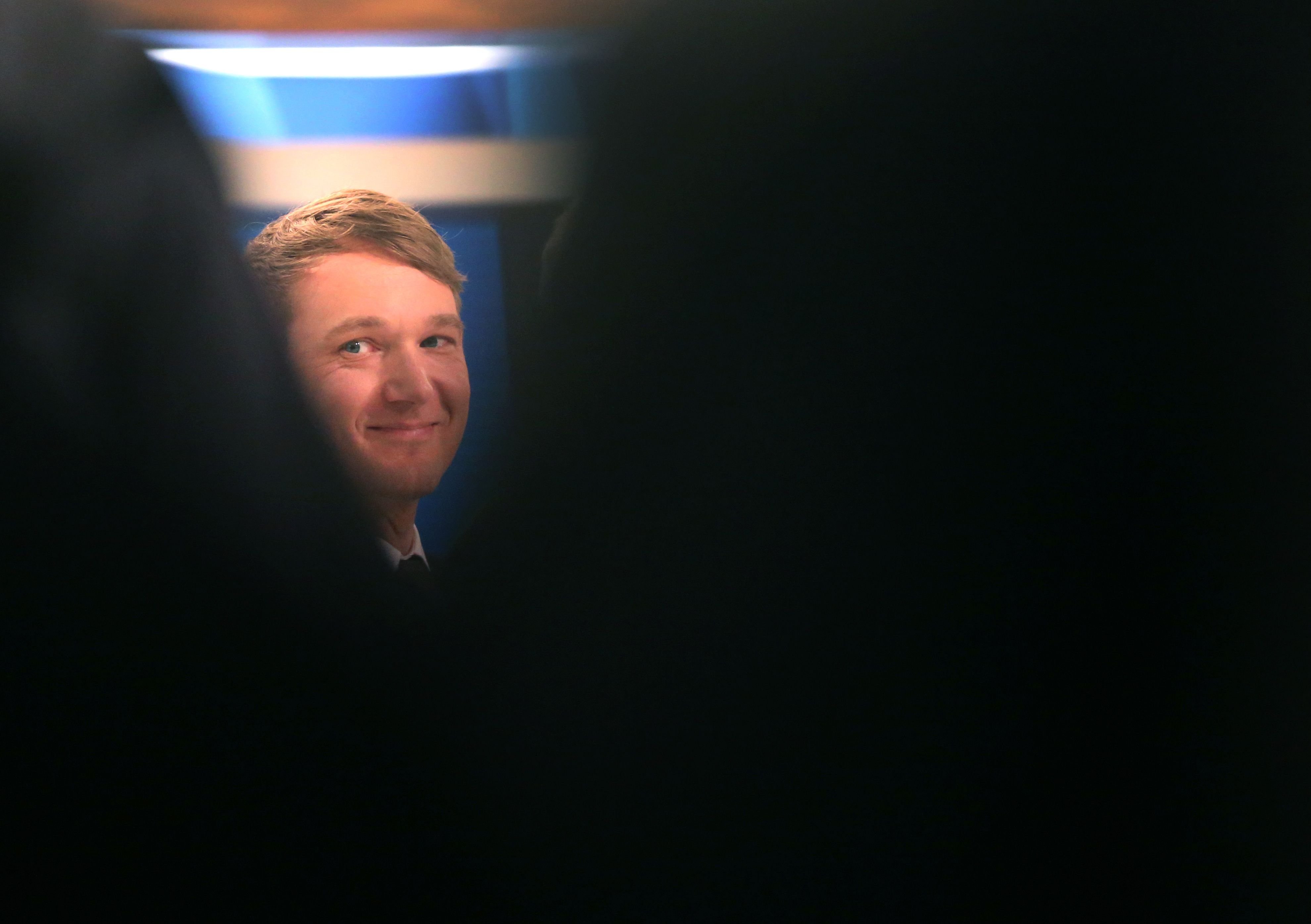 André Poggenburg kurz nach den ersten Hochrechnungen: Der AfD-Spitzenkandidat kommt mit seiner Partei auf über 20 Prozent.