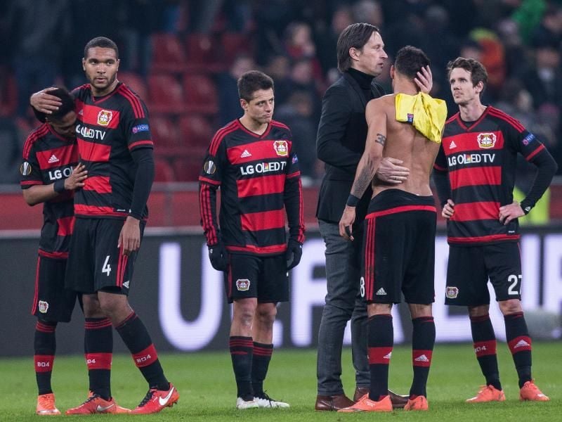 Die Leverkusener sind aus der Europa League ausgeschieden.