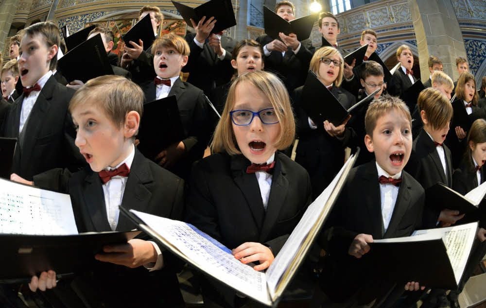 Der Stadtsingechor, hier bei einem Konzert im Februar in Halle