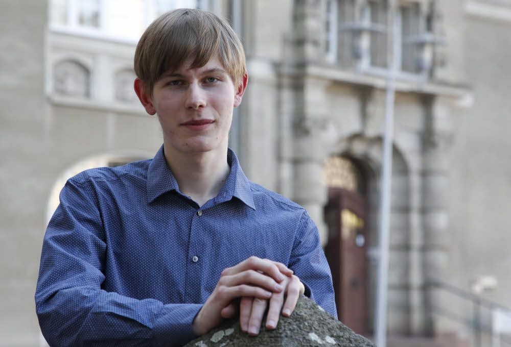 Cantor-Preisträger Jorma Marggraf erhielt den Cantor-Preis: Er gewann Wettbewerbe in Mathematik, Fremdsprachen und Musik.