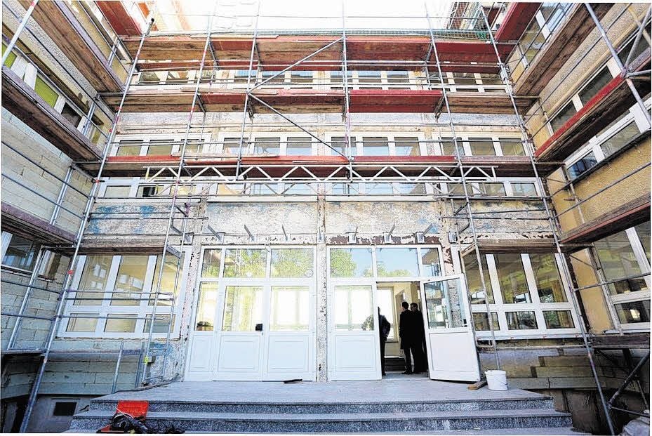 Die Sanierung der Grundschule in Alsleben schreitet voran.